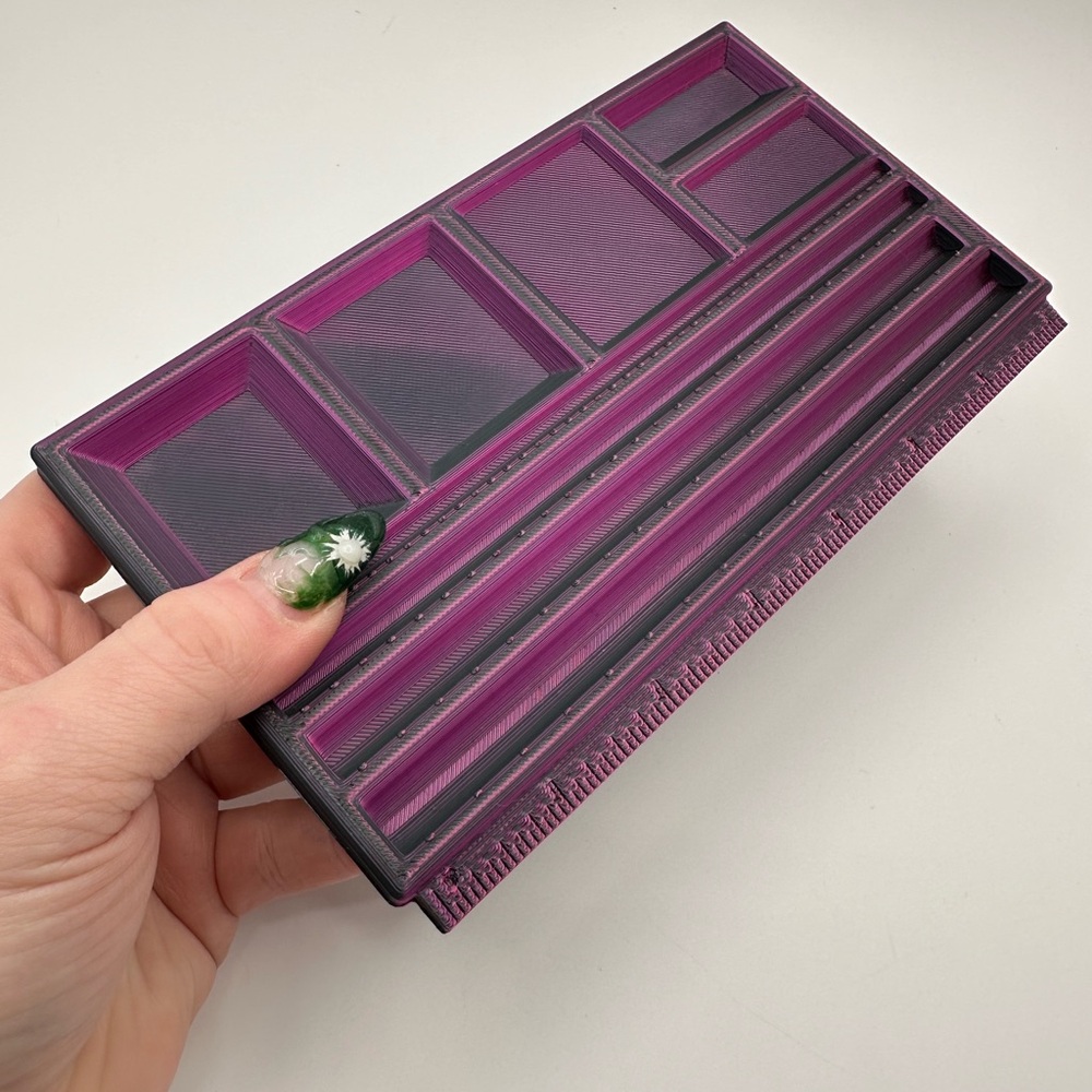 Elegant Purple Jewelry/Bead Organizer - Picture 2 of 7